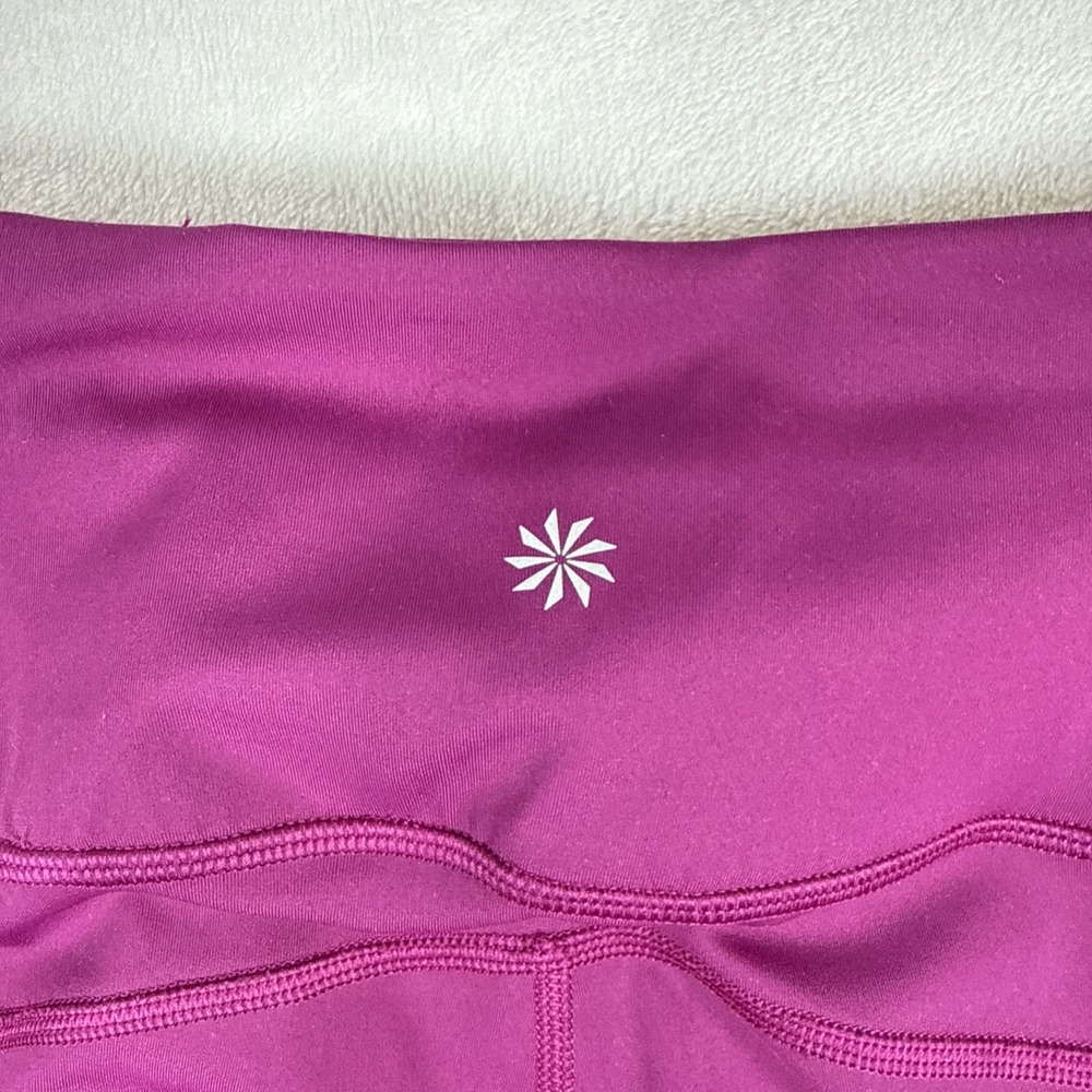Athleta Ultimate Stash II Pocket 7/8 Tight Legging Purple Women XXSmall - Picture 3 of 8